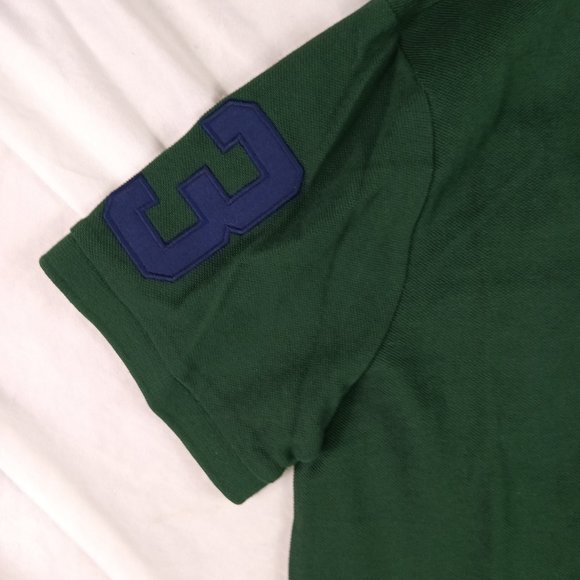 POLO RALPH LAUREN Men's Custom Slim Fit Triple Pony Embroidered Polo - Picture 3 of 3